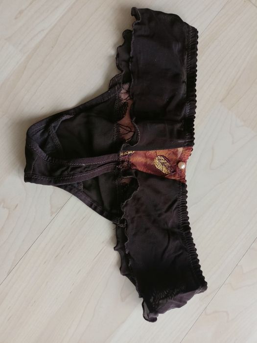 Komplet bielizny damskiej Li Parie koszulka + stringi, rozmiar S