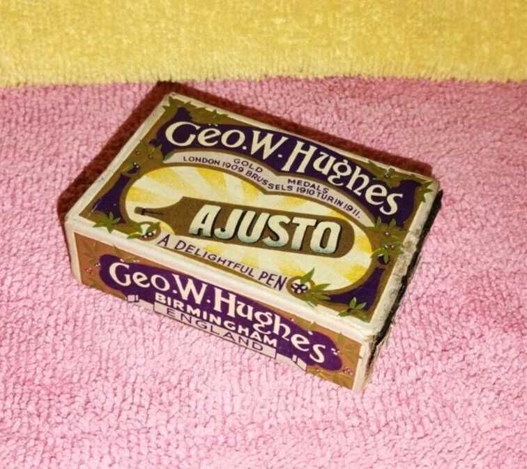 Caixa de aparos para caneta, Geo.W.Hughs AJUSTO - N° 1037 F