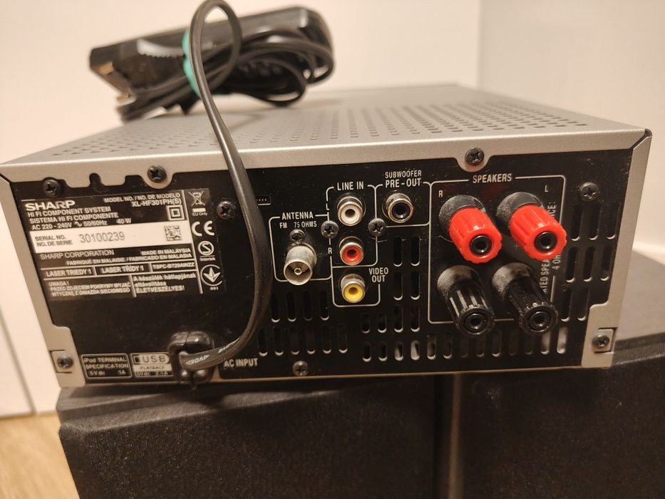 Mini wieża sharp xl hf 301ph(s)