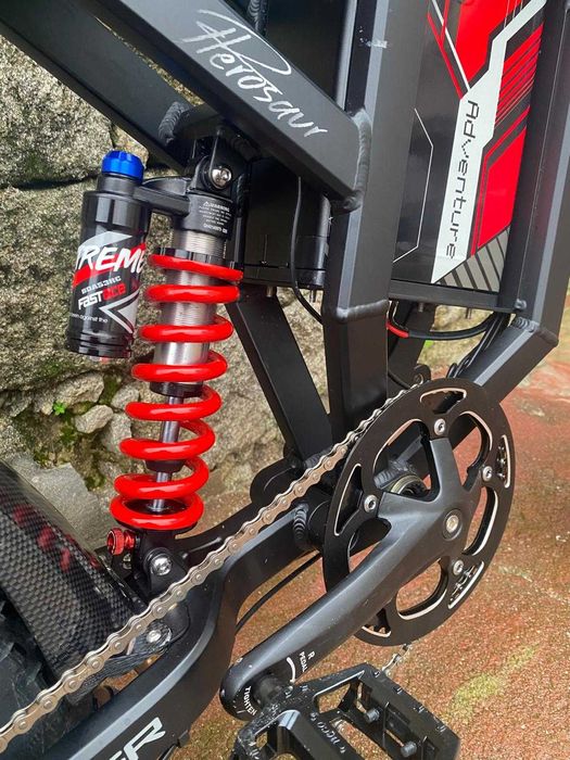 Bicicleta elétrica HEZZO D5 3000W 30Ah montanha offroad cross