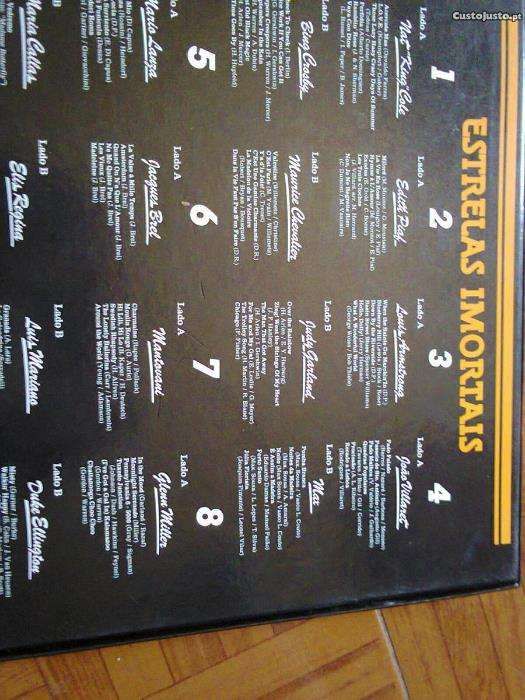 Estrelas Imortais, caixa com 8 discos vinil LP