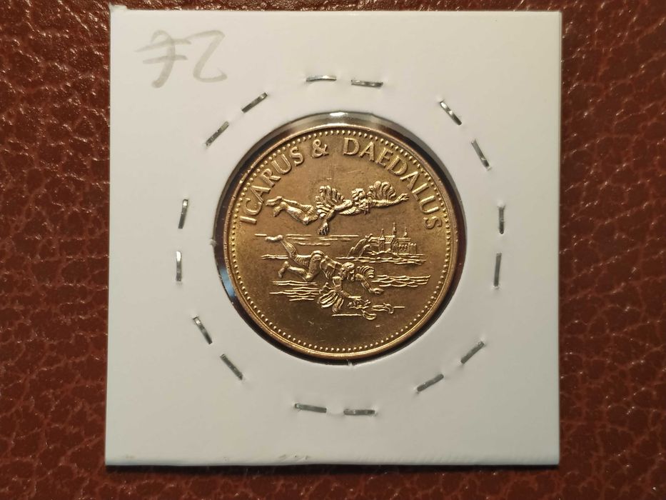 Medalha / token da Shell - Icarus e Daedalus64861388041987121