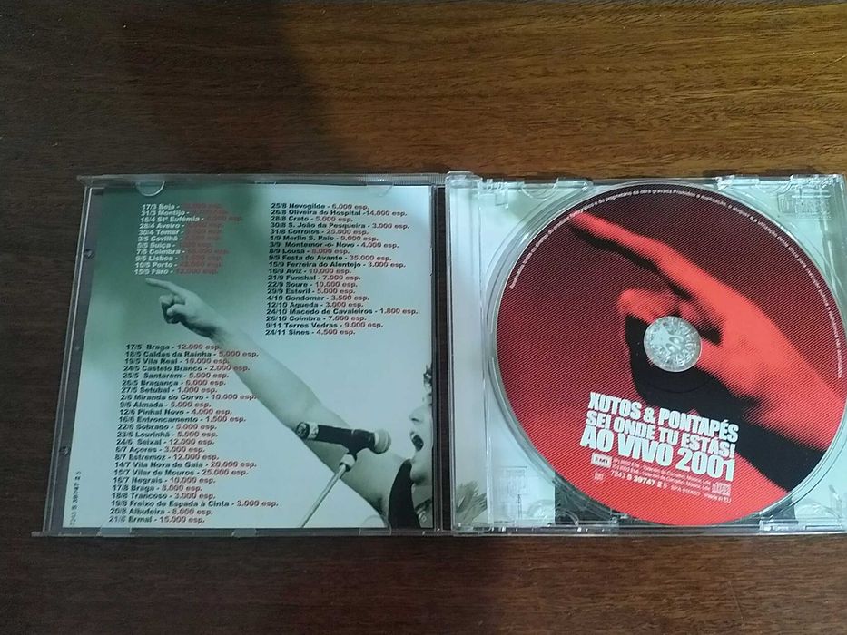 Xutos & Pontapés ‎- Sei Onde Tu Estás Ao Vivo 2001 CD