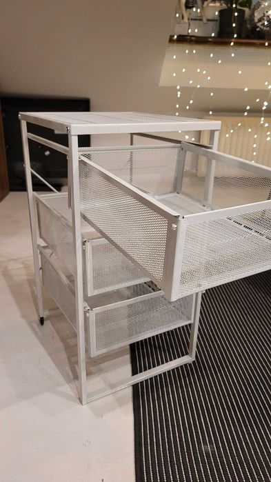 Komoda LENNART Ikea biała stalowa