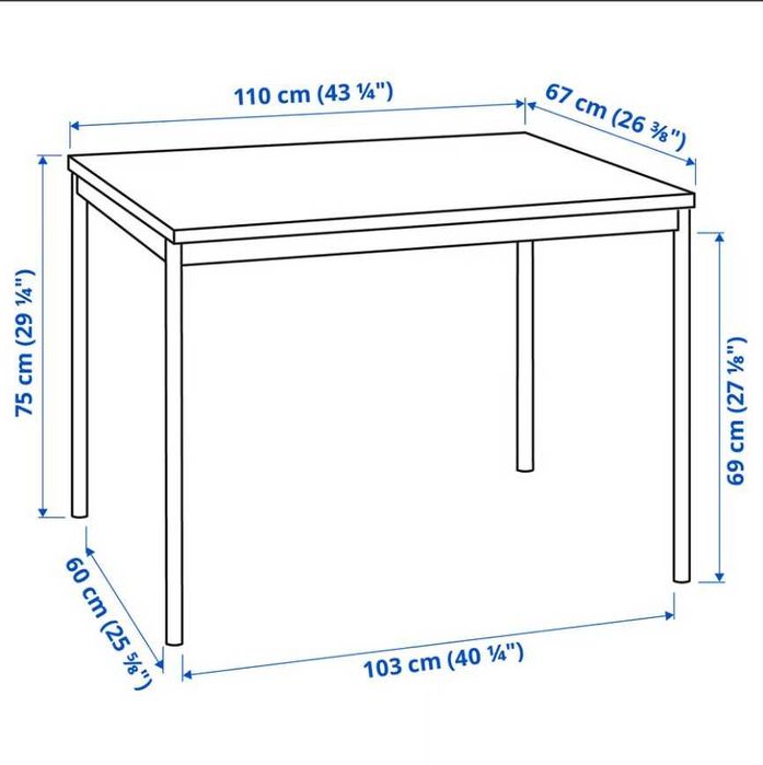 IKEA Sandsberg - 2 mesas 110x67 cm