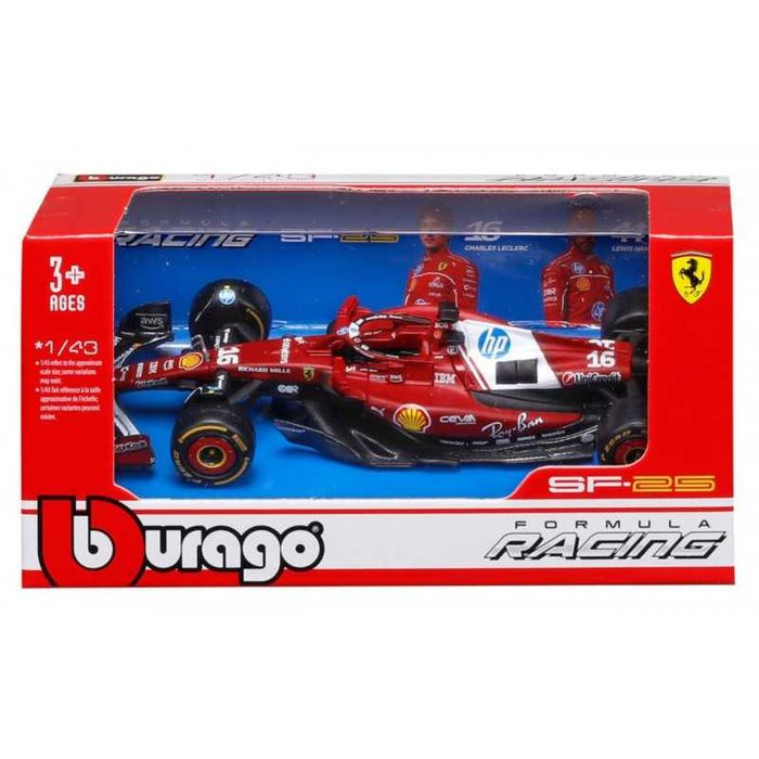 Bburago Racing Ferrari SF-25 AUSTRALIAN F1 GP#16, w skali 1:43 Burago.