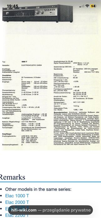 Elac 4000T Synector / Sansui/ Harman Kardon
