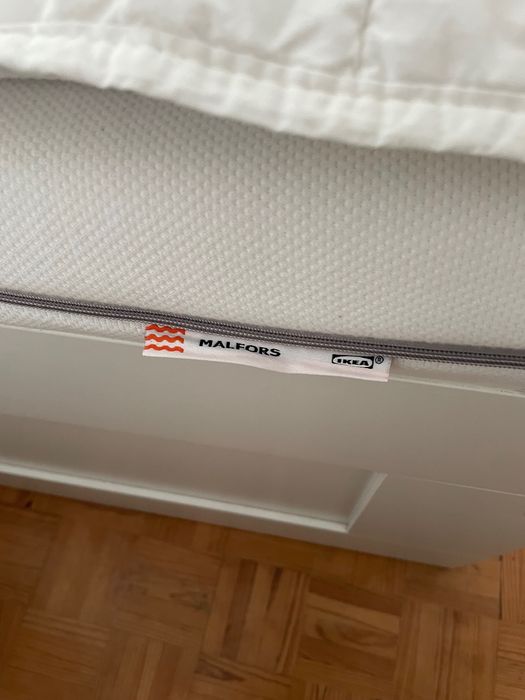 IKEA Brimnes cama individ/dupla c/2 gav/2 colchões, 80x200cm