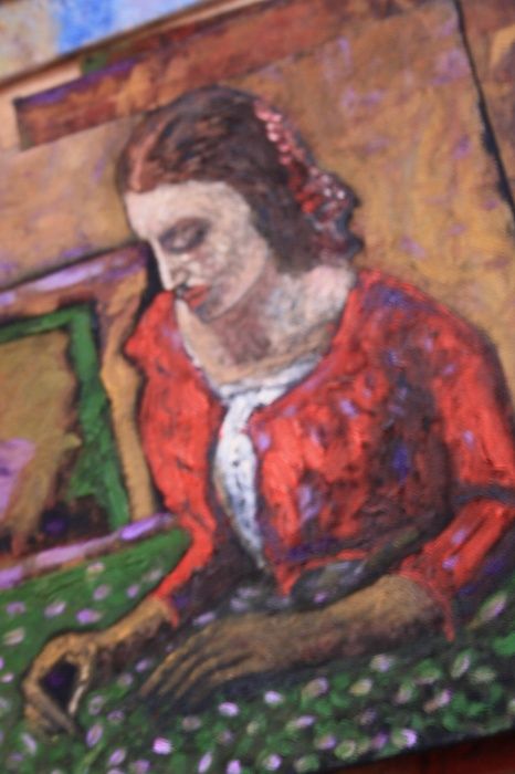 Obrazy olejne plotno -Grube Plamy