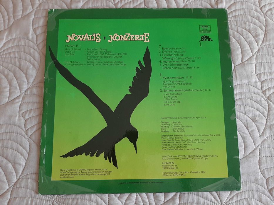 Novalis - Konzerte - Germany - Vinil LP
