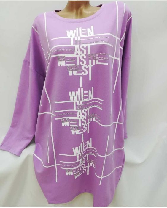 Жіноча трикотажна туніка батал