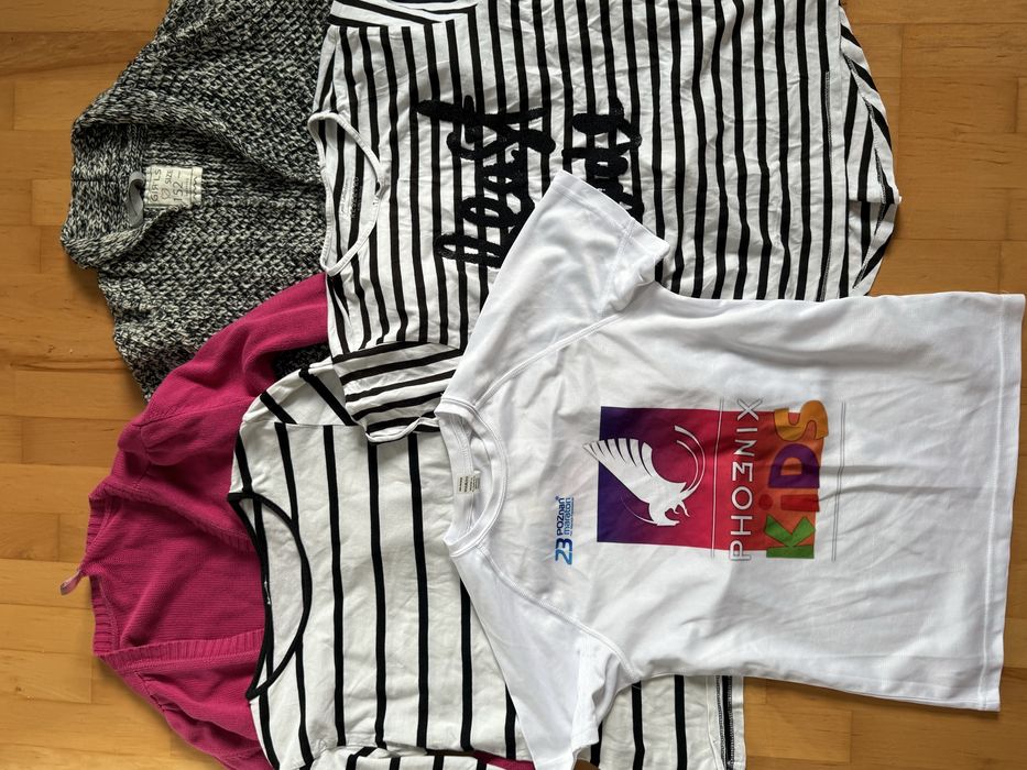 Sweter T-shirty bluzki r. 152 - 5 szt.