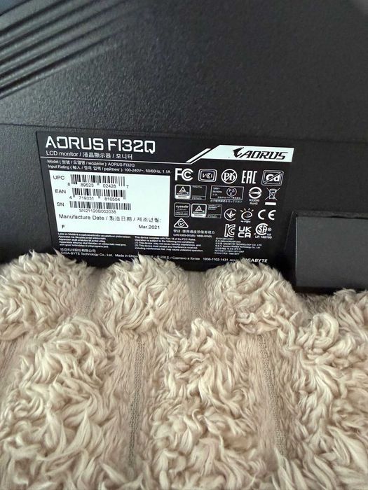 Monitor Gigabyte AORUS FI32Q 31.5 LED IPS 170Hz