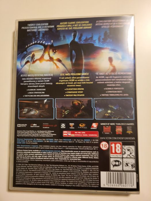 Xcom Enemy Unknown  PC CD pudełko