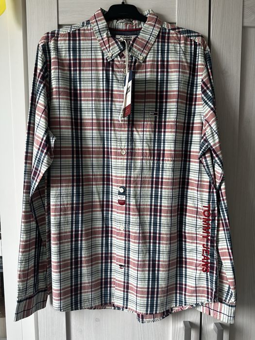 Męska koszula w kratę tommy jeans rozm M