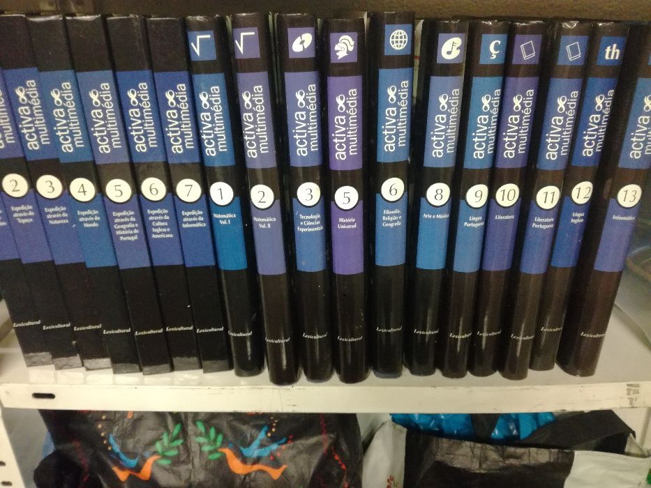 Enciclopédia Activa Multimédia 13 volumes + 7 CDs