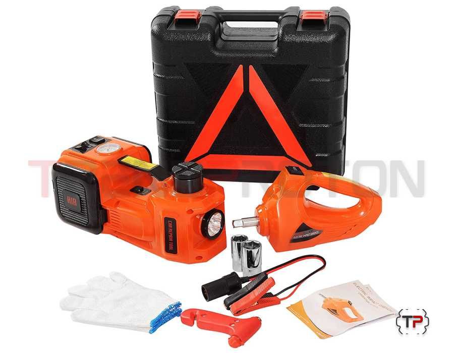 Macaco Elétrico 5 Toneladas c/ Compressor de Ar e Chave de Impacto