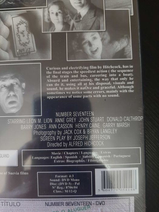 Alfred Hitchcock – Number Seventeen – NOVO – SELADO - Legendas PT