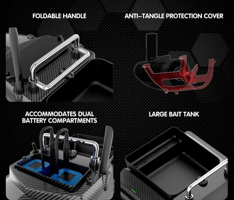 Кораблик V-050,V-060 GPS для прикормки
