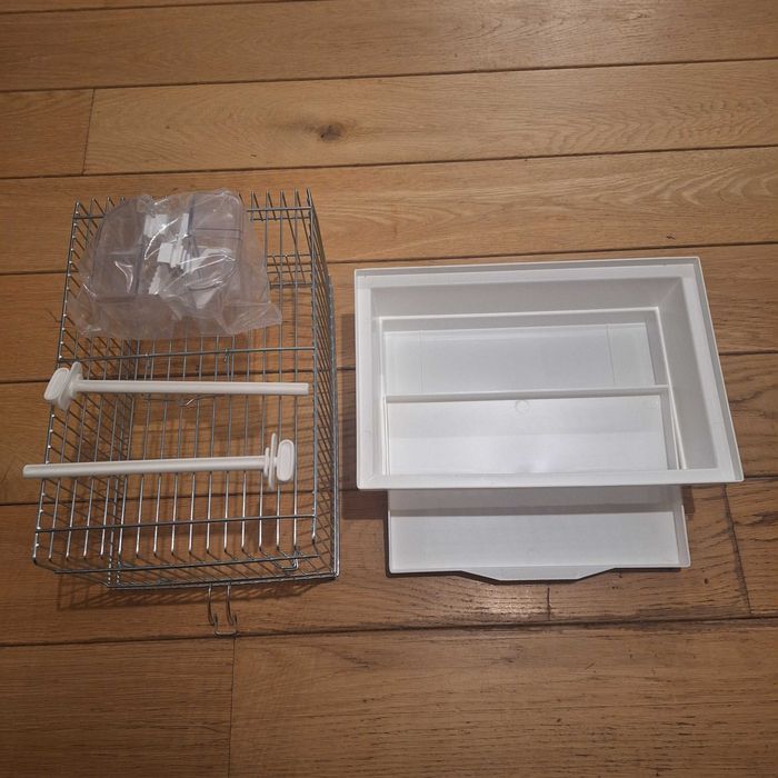 Klatka Inter-Zoo Kanarek Mini Ocynk 30 x 20 x 24 cm Biała dla Kanarka