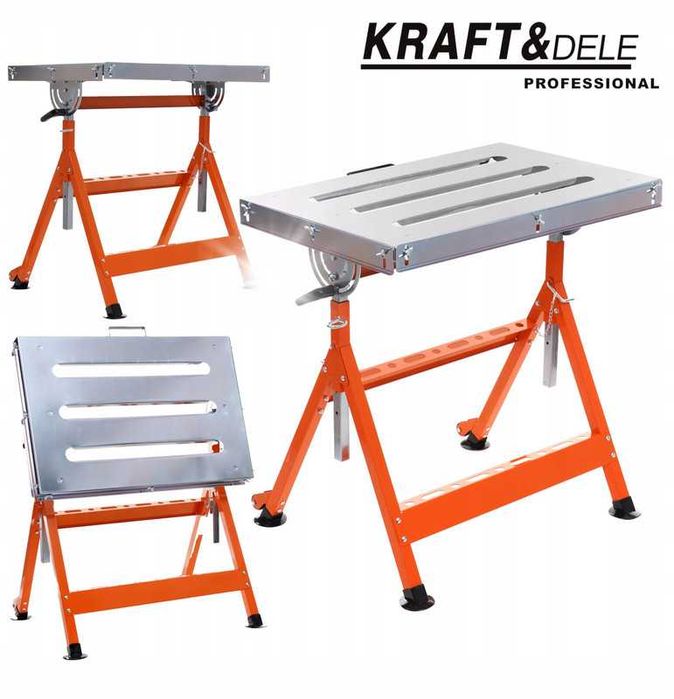 Stół spawalniczy przenośny stalowy  OCYNK Z REGULACJĄ WYSOKOŚCI KD1179