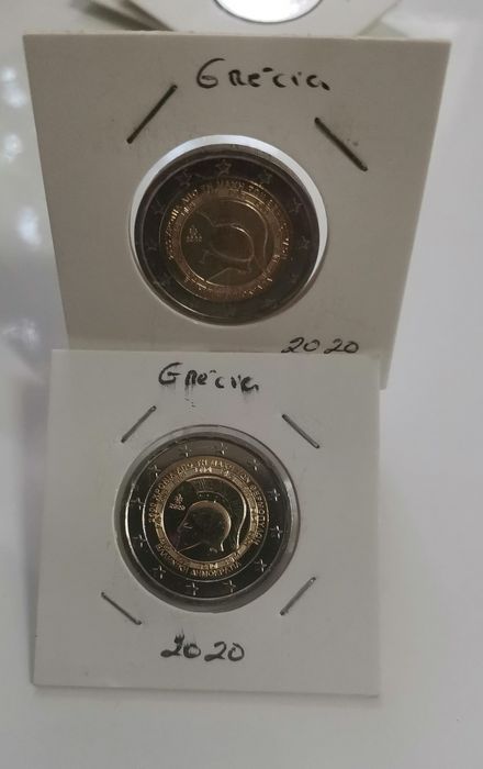 Moeda UNC comemorativa de 2€ - Grécia 2020