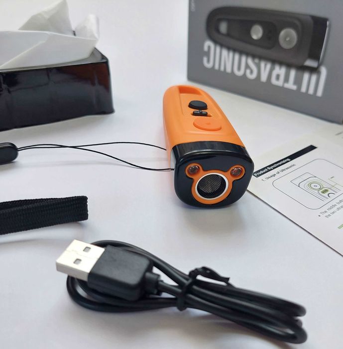 Ультразвуковой отпугиватель собак Ultrasonic PU-60 PRO відлякувач и фонарик