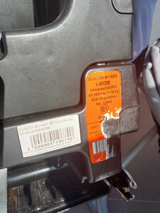 Cadeira auto Britax Römer DUALFIX M i-SIZE Grey Marble