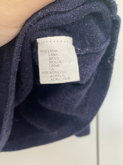 Granatowy damski sweterek XL XXL wełna