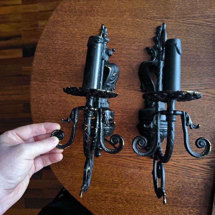 Подсвечник настенный- бра. Комплект- пара