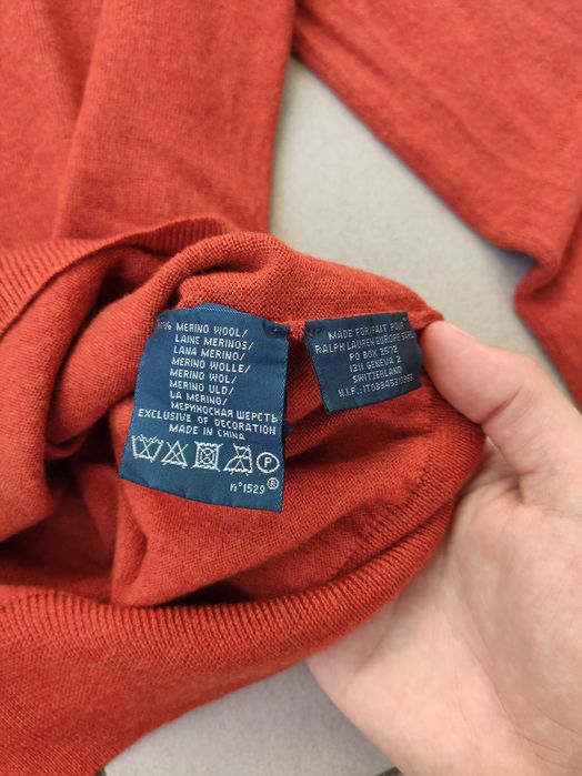 Sweter wełniany Polo Ralph Lauren merino r. S