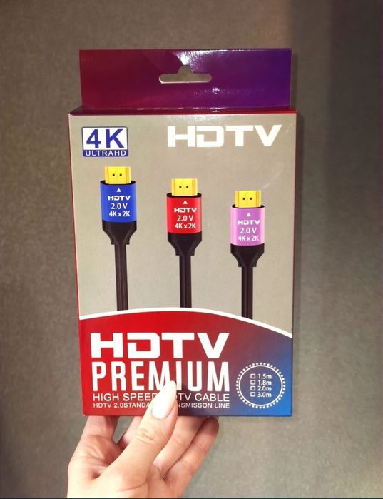 Якісний Кабель HDMI HDTV Premium High Speed 2.0.