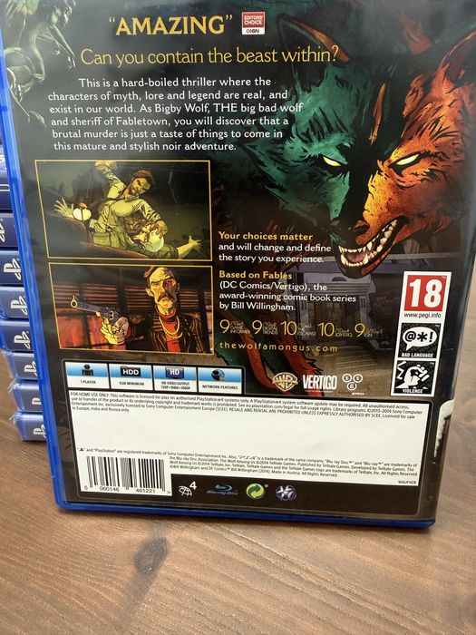 The wolf Amongus Ps4 Unikat Skelp Pszczyna