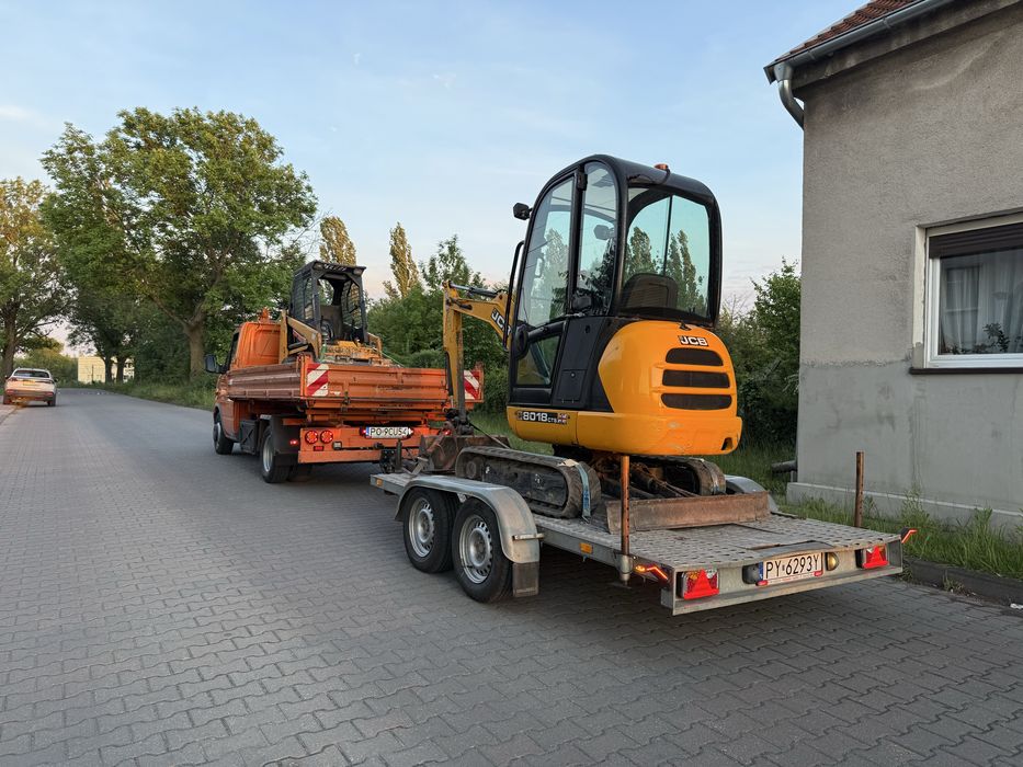 Usługi minikoparką, minikoparka, transport ziemi, wykopy