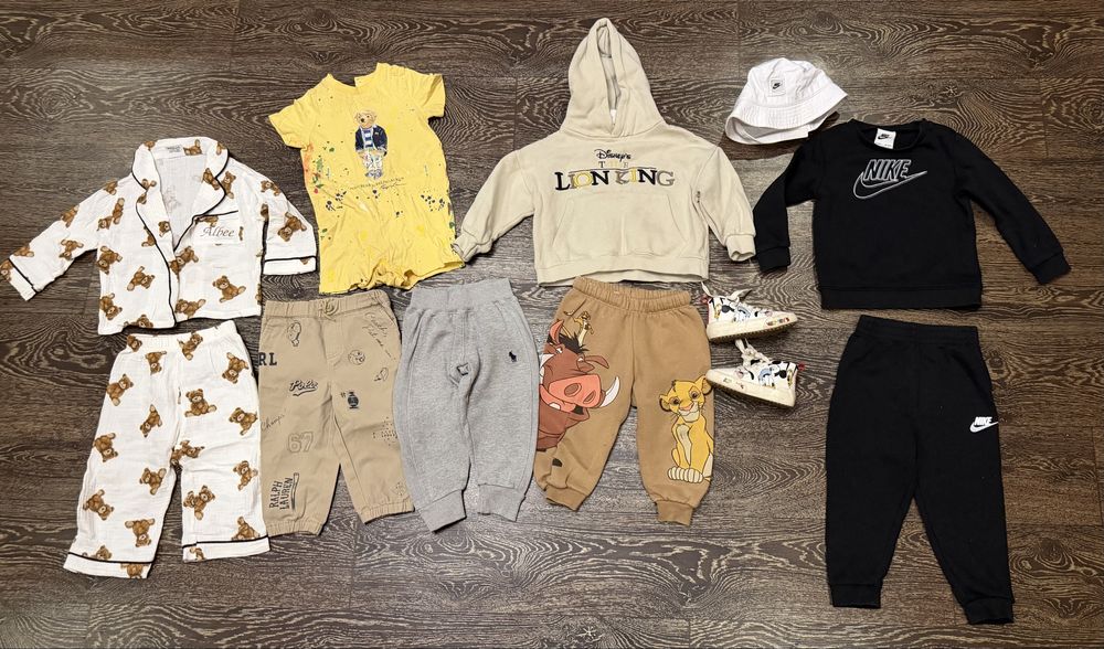 Костюм штани polo ralph zara lion king nike панама піжама в ведмедиках