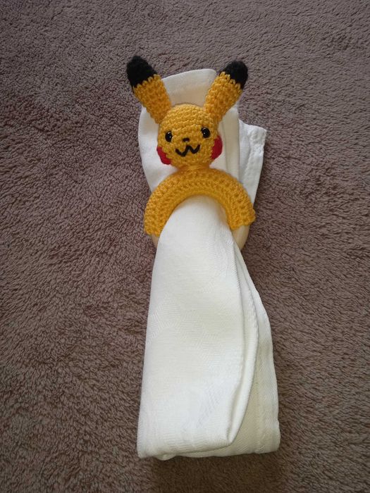 Amigurumi argolas de guardanapo