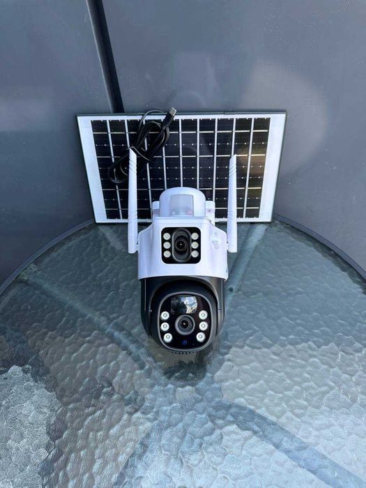 WiFi автономна камера відеонагляду на сонячній панелі 8мп вулична TP15