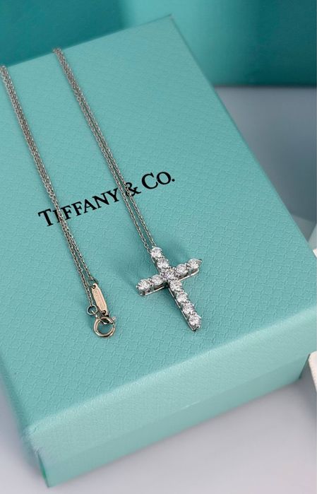 Кольє хрест Оригінал. Діаманти 0.90ct