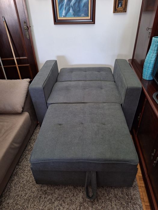 Sofá cama 1 lugar NOVO (cama 1,8m)