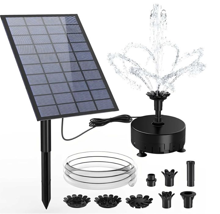 Bezprzewodowa Fontanna Solarna AMZtime 7W Solar Pump Kit