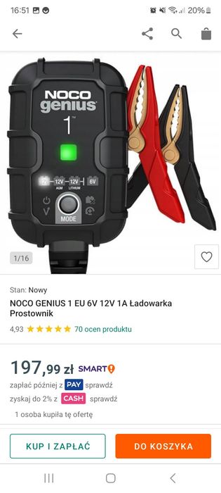 Noco genius 1 batery