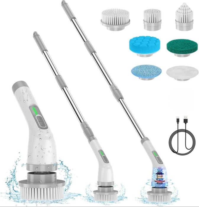 Szczotka elektryczna do sprzątania czyszczenia obrotowa 7w1