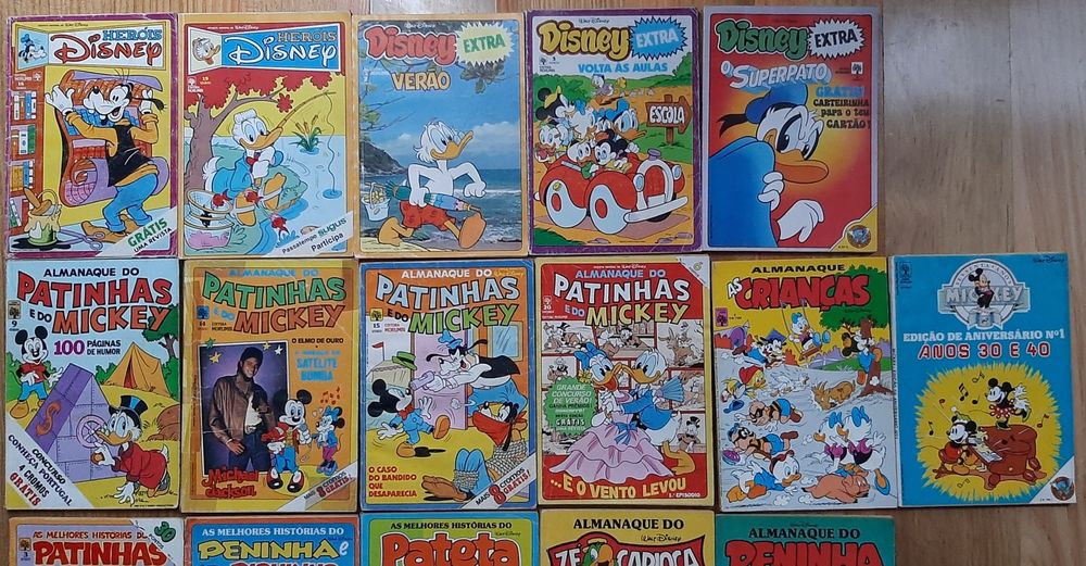 Revistas Disney anos 80