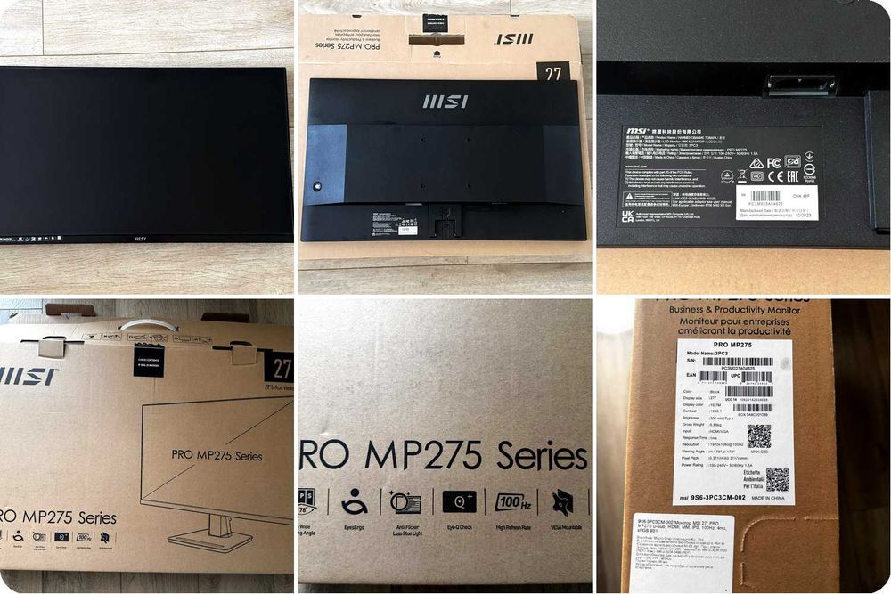 Монітор MSI PRO MP275 27" IPS Full HD 100Hz
