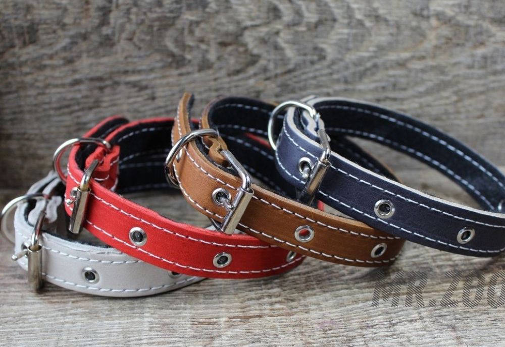 Брезентовый ошейник кожаный ошейни/купить в Украине/ошейник для собак