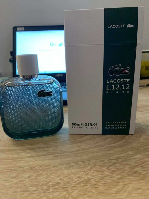 Lacoste L.12.12 Blanc Eau Intense Wody toaletowe dla mężczyzn 100 ml - pozostanie 75 ml
