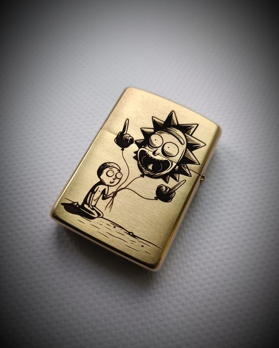 Новая оригинальная зажигалка Zippo Rick and Morty
