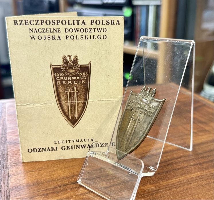 Odznaka Grunwald Berlin  + Legitymacja PRL
