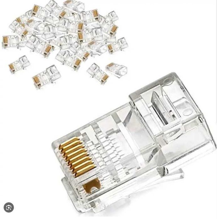 Набор сетивика для монтажа, обжимка RJ45 коннекторы, соединители, патчкорды