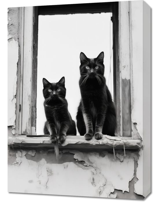 Obraz 50x70cm Wartownicy na Parapecie